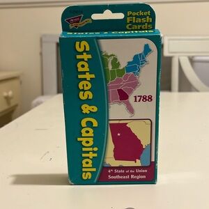 States and Capitals flash cards